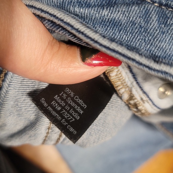 SIMPLY VERA Mid Rise Slim Straight Womens Sz 16 Jeans 34x27 - Picture 5 of 5